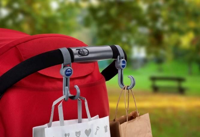 Universal hooks for stroller