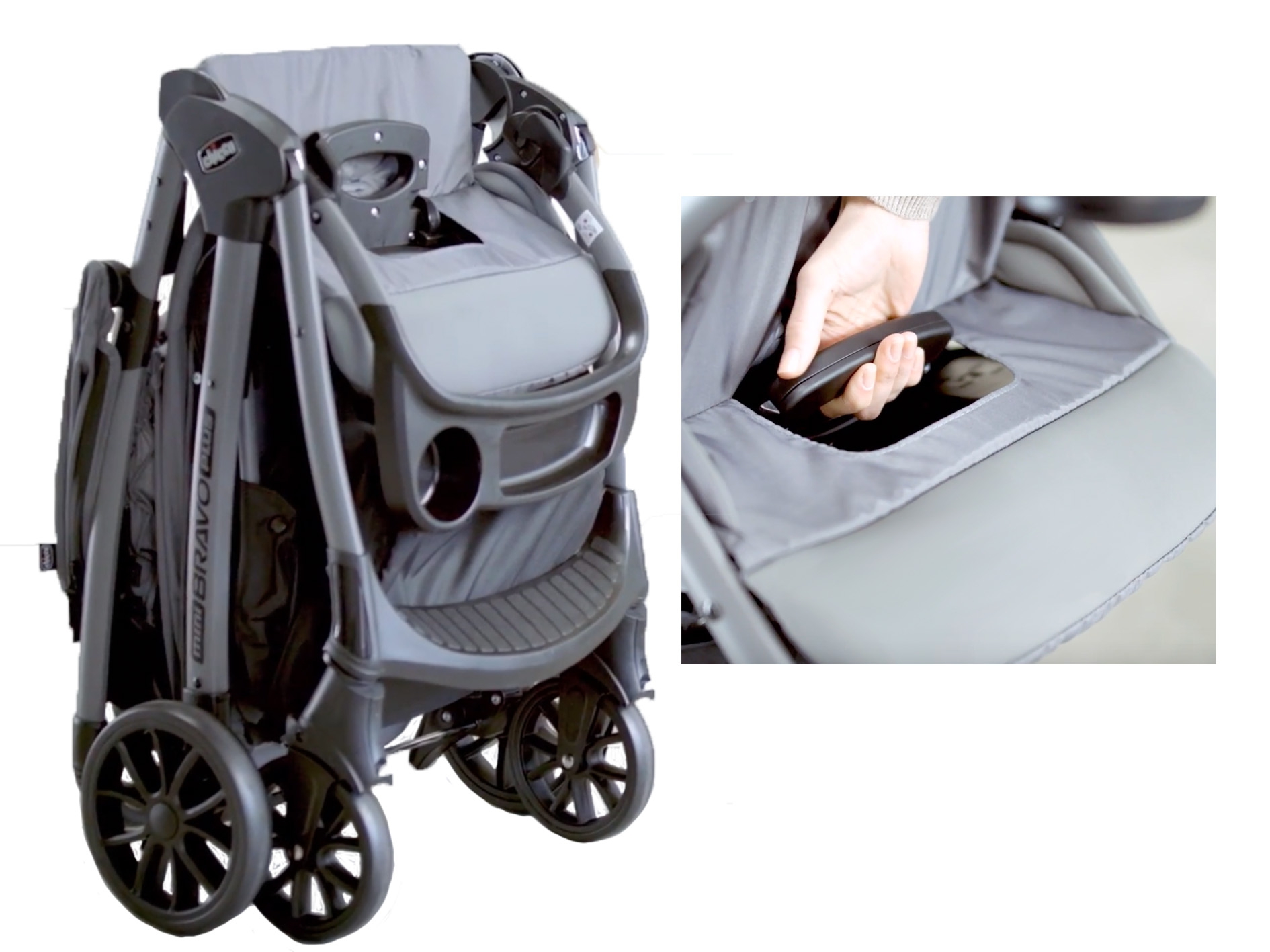 folding chicco stroller